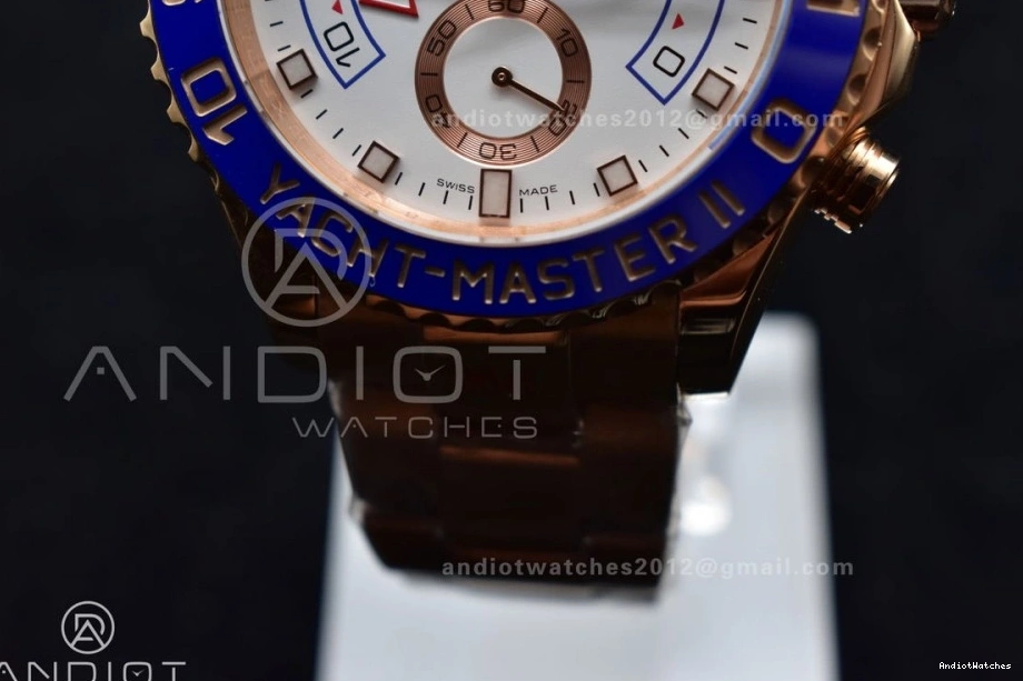 116685 YachtMaster RG on Edition Bracelet 1:1 II A Blue RG 1223 GMF Best TopPick Ceramic 1031